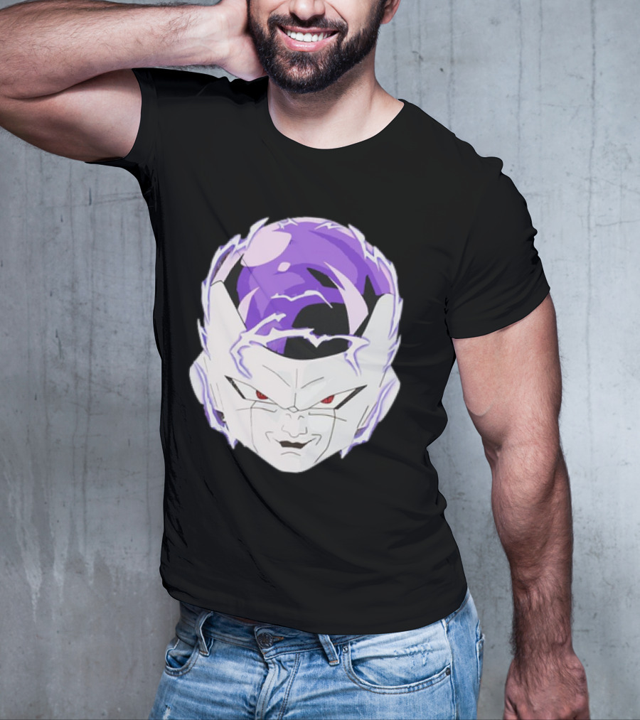 Frieza Dragon Ball Face With Purple Accents T-Shirt