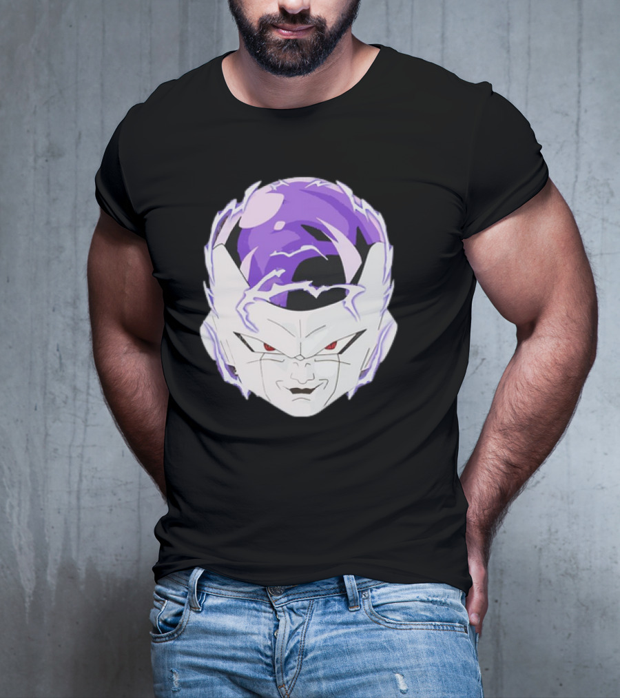 Frieza Dragon Ball Face With Purple Accents T-Shirt