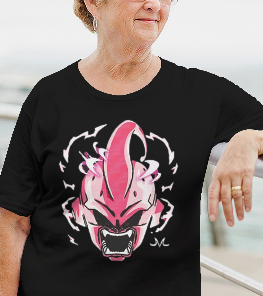 Kid Buu Dragon Ball Z Electrifying Pink Face T-Shirt