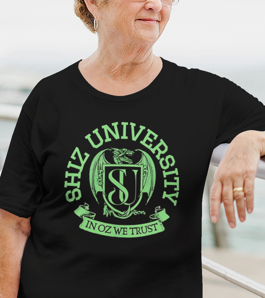 Shiz University In Oz We Trust Dragon Emblem T-Shirt