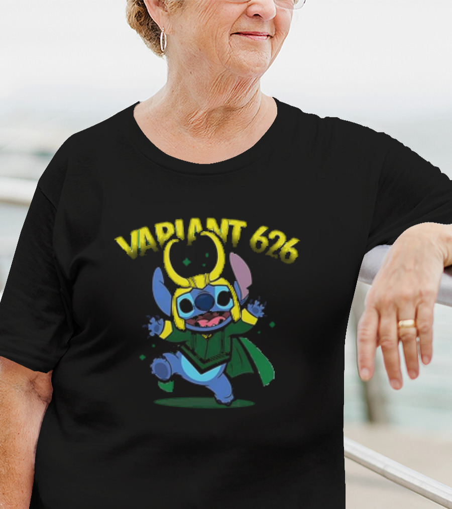Variant 626 Cartoon Mash-Up Character With Mischievous Outfit And Horned Headpiece T-Shirt