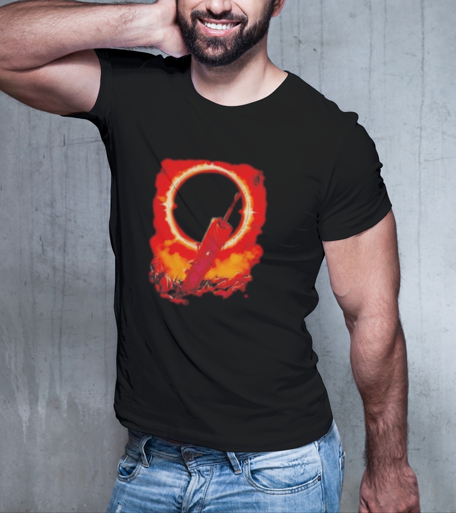 The Struggler Retro Eclipse Red Sword T-Shirt
