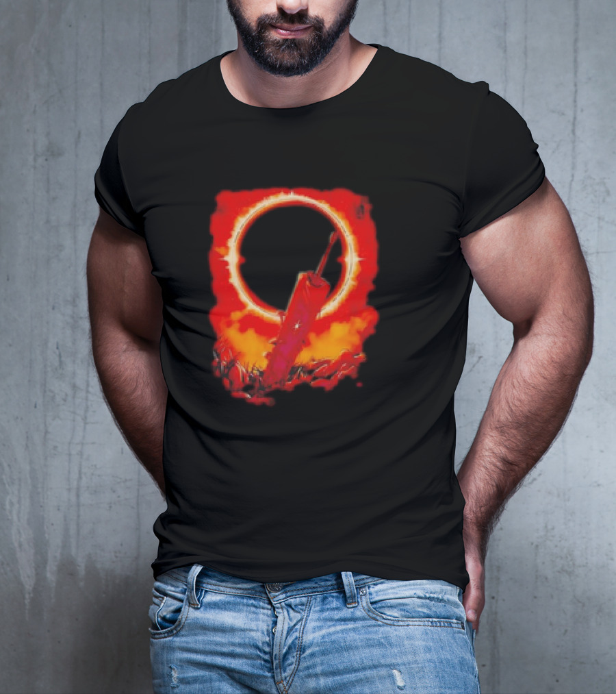 The Struggler Retro Eclipse Red Sword T-Shirt