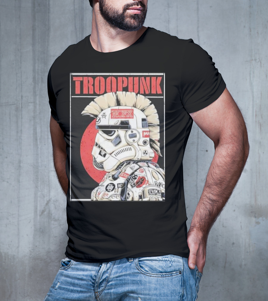 TROOPUNK NOFX Punk Rock Star Wars Stormtrooper T-Shirt