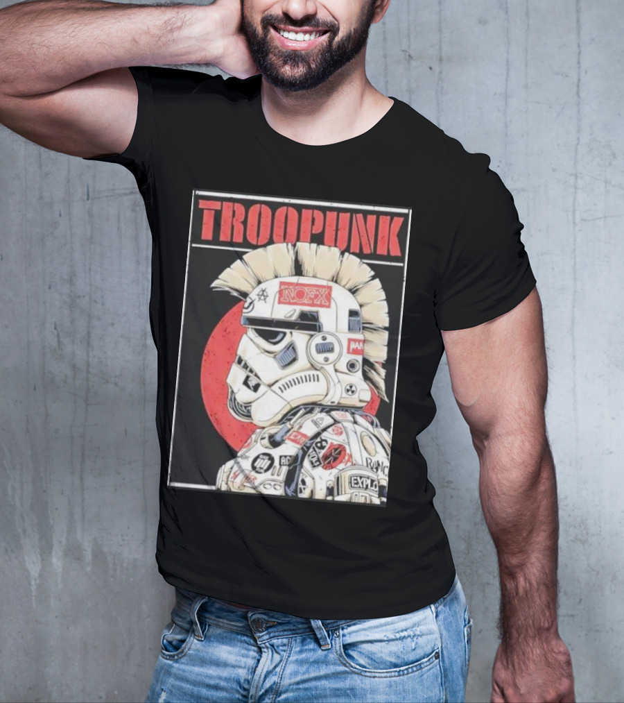 TROOPUNK NOFX Punk Rock Star Wars Stormtrooper T-Shirt