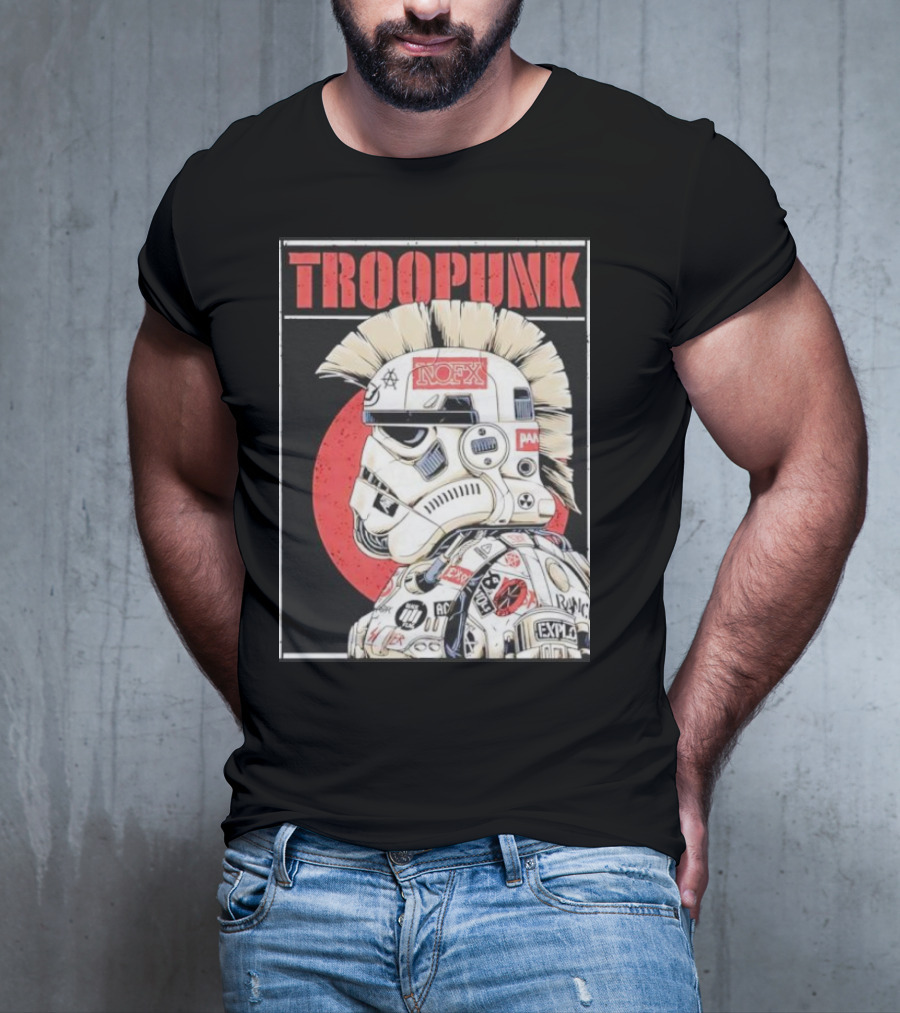 TROOPUNK NOFX Punk Rock Star Wars Stormtrooper T-Shirt