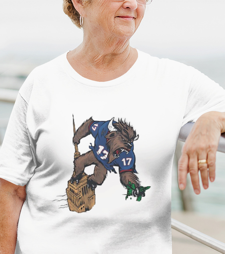 Buffalo Bills Josh Allen King Kong Shirt 17 Tower Monster T-Shirt