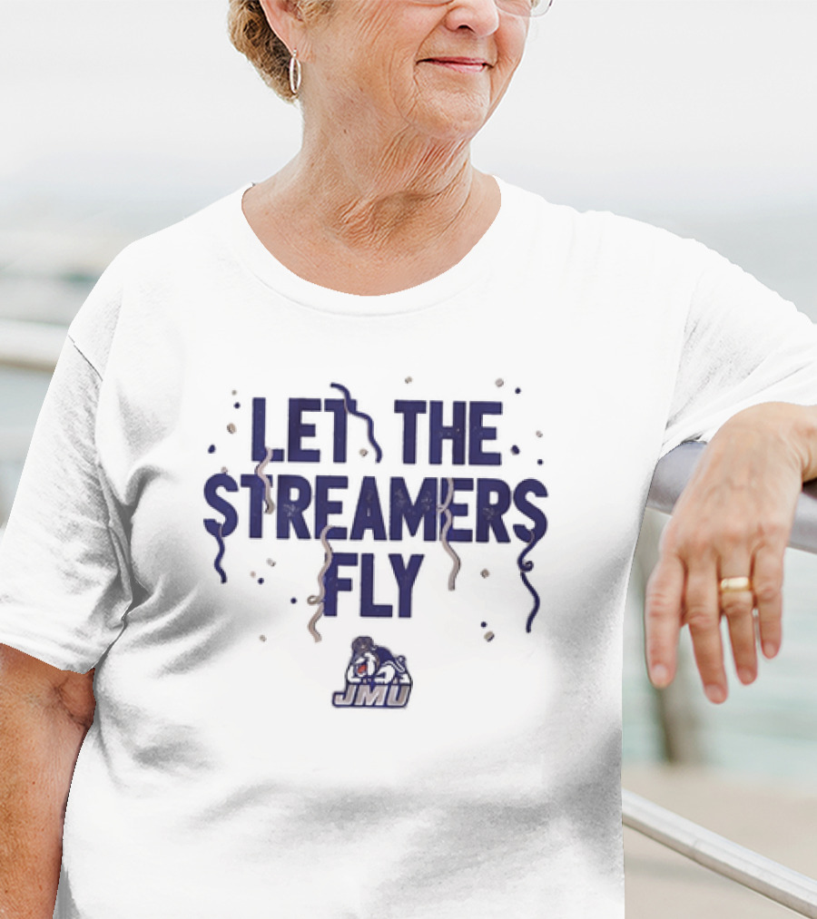 James Madison Dukes Let The Streamers Fly JMU Football Vintage T-Shirt