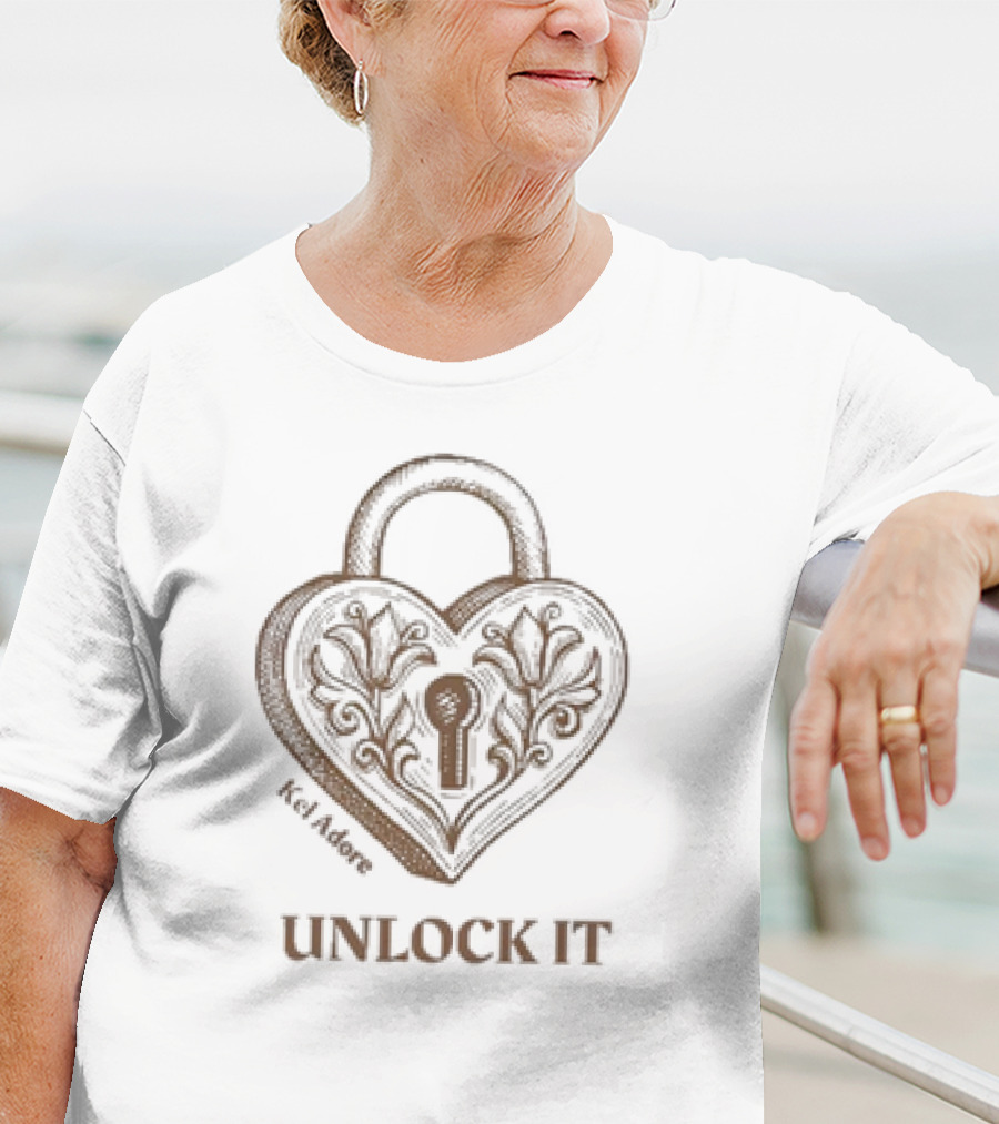 Kel Adore Unlock It Heart Padlock T-Shirt
