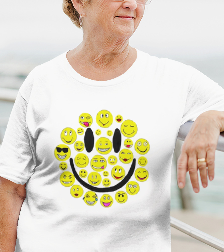 Smiles Icons Faces Collection T-Shirt
