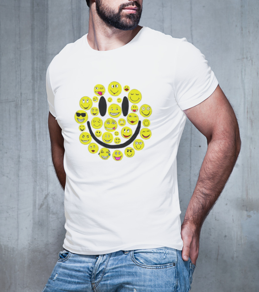 Smiles Icons Faces Collection T-Shirt