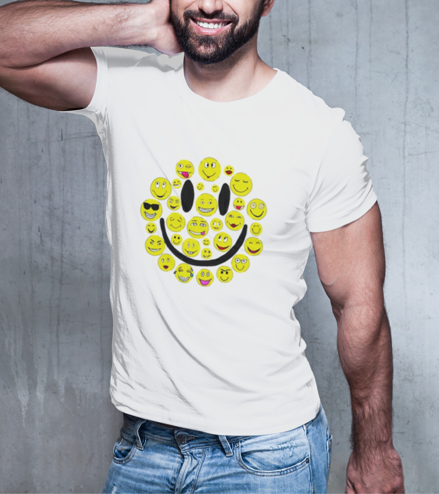 Smiles Icons Faces Collection T-Shirt