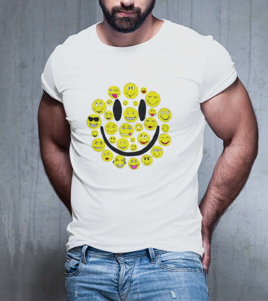 Smiles Icons Faces Collection T-Shirt