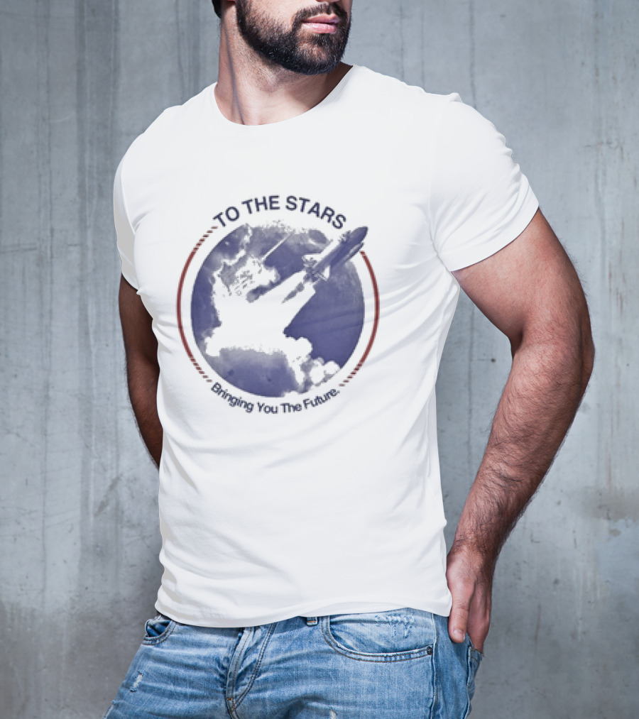 To The Stars Bringing You The Future Rocket Launch T-Shirt