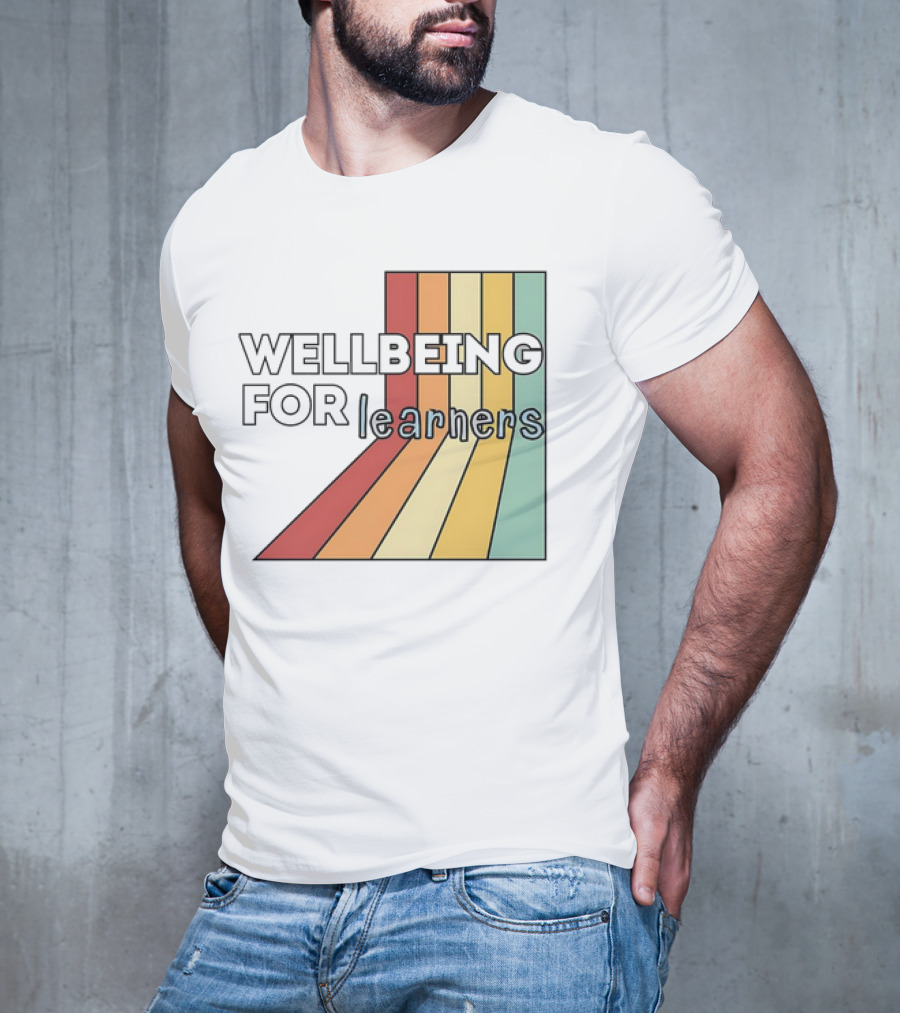 WELLBEING FOR LEARNERS Rainbow Stripes T-Shirt