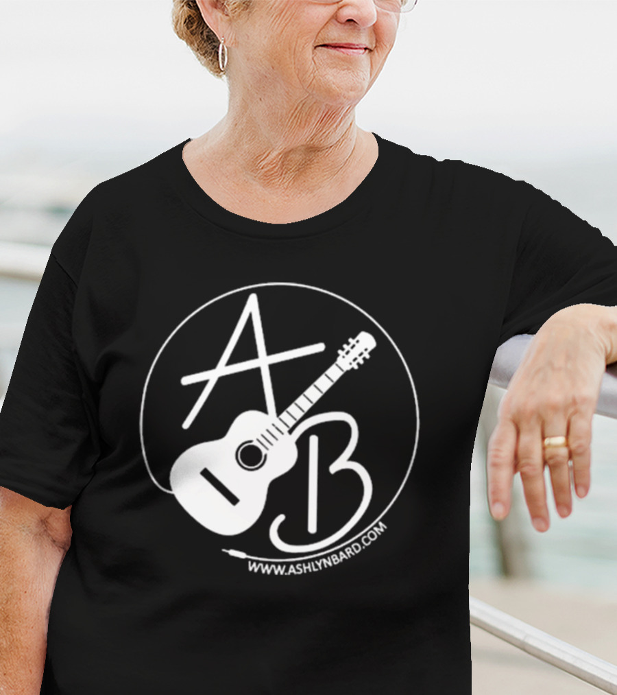 Ashlyn Bard AB Guitar Logo Www.ashlynbard.com T-Shirt