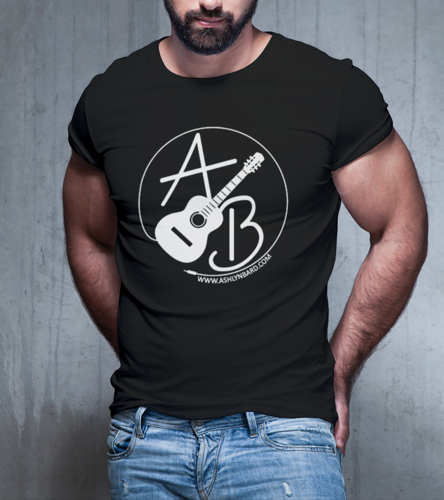 Ashlyn Bard AB Guitar Logo Www.ashlynbard.com T-Shirt