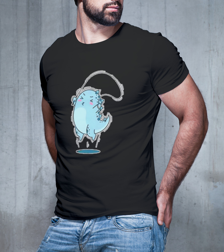 Dino Jumping Rope Adorable Cartoon T-Shirt