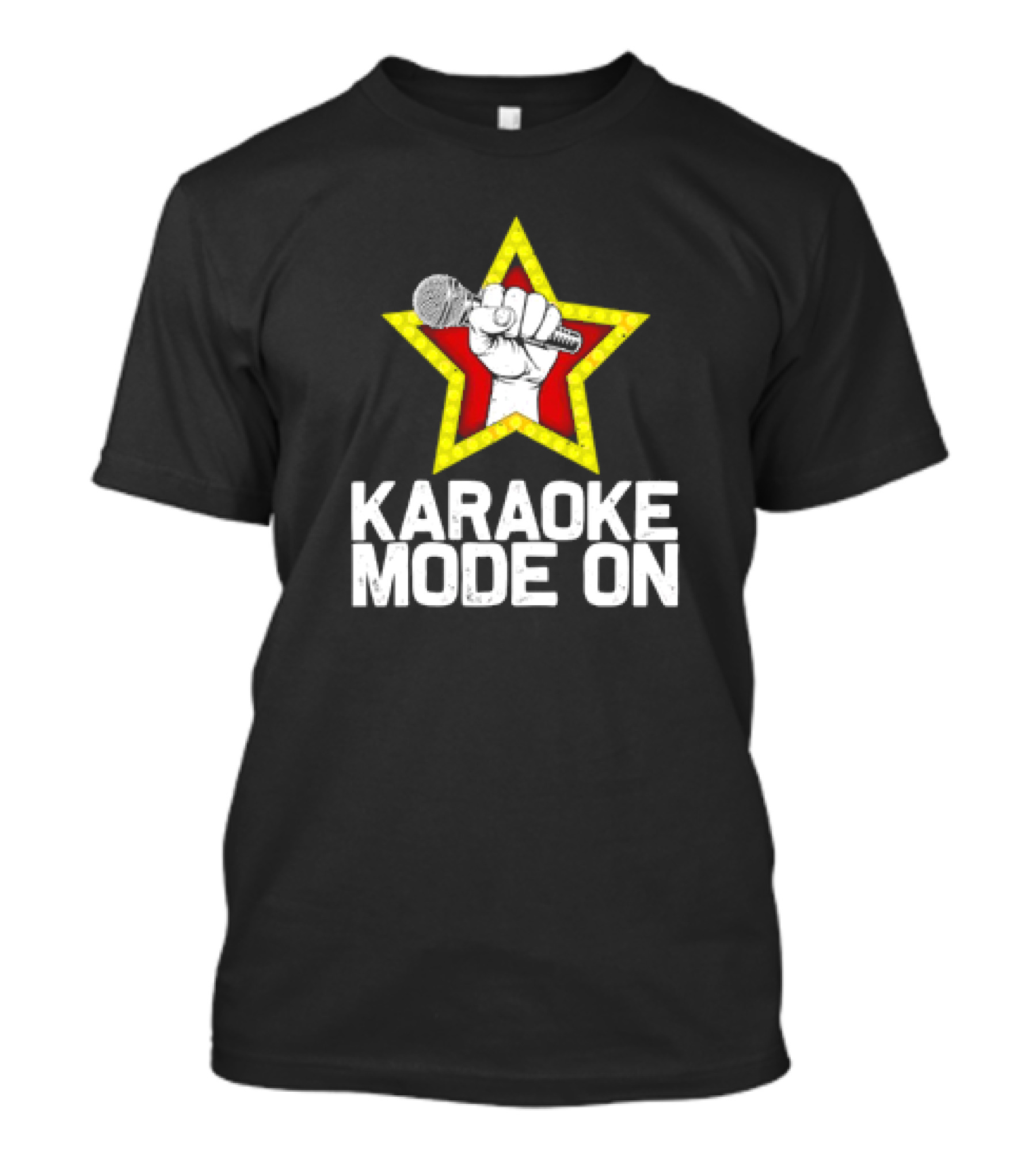 Karaoke Mode On Singer Singing Karaoke Lover Mic Star T-Shirt