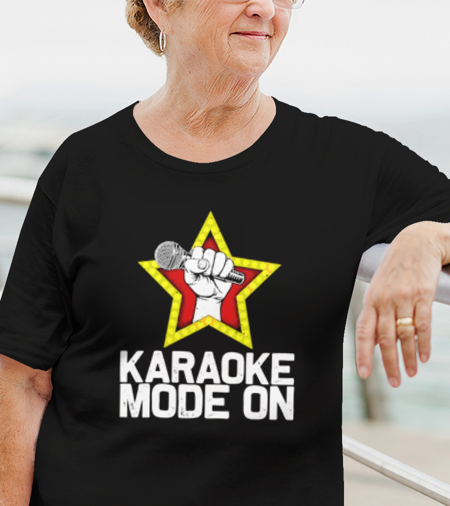 Karaoke Mode On Singer Singing Karaoke Lover Mic Star T-Shirt