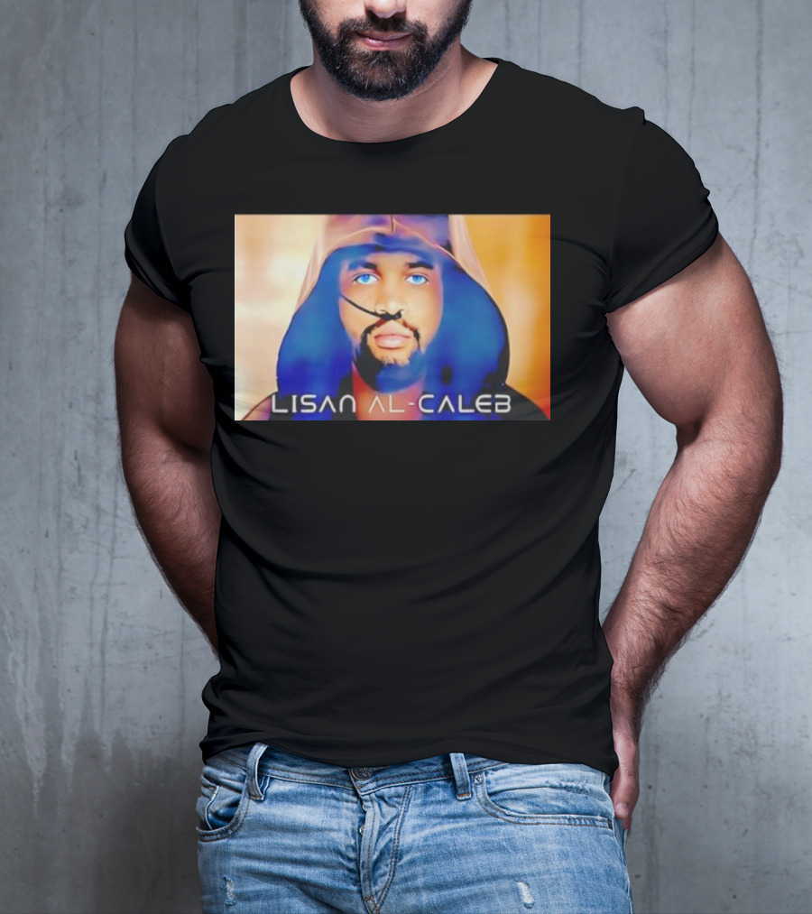 Lisan Al Caleb Blue Hooded T-Shirt