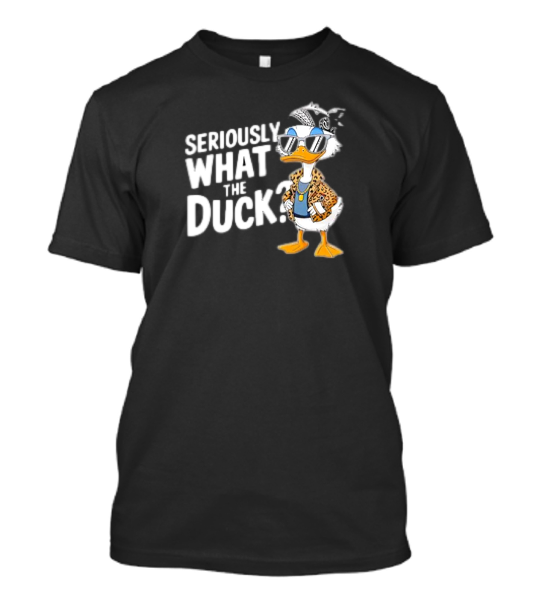 Seriously What The Duck Funny Cartoon Duck Humor T-Shirt