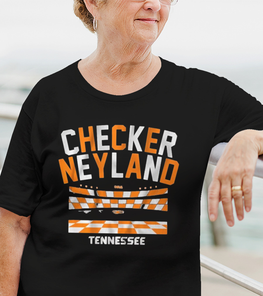 Tennessee Checker Neyland Stadium Football T-Shirt