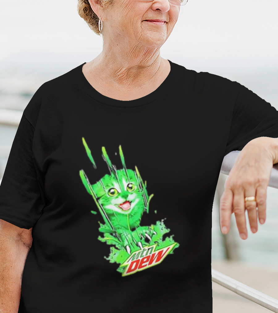 Cat Mtn Dew Mountain Mew Clawing T-Shirt