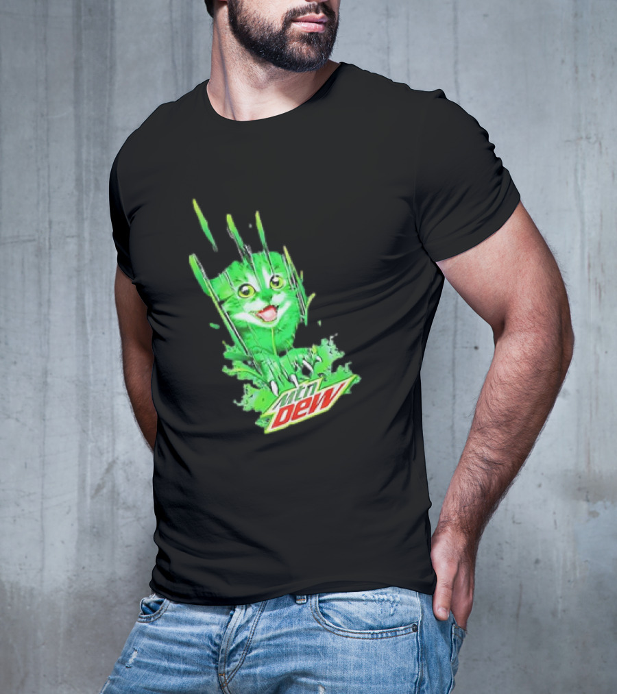 Cat Mtn Dew Mountain Mew Clawing T-Shirt