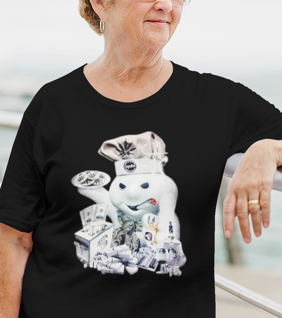 Dopeboy Dough Boy Cannabis Money And Baking Elements T-Shirt