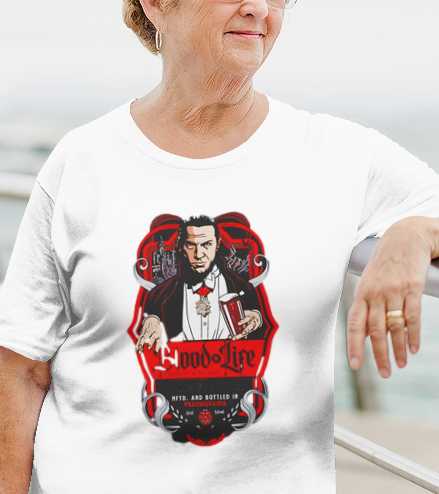 Dracula Blood Is Life Barley Wine Beer Brewed In Transylvania With Children Of The Night’s Taste T-Shirt