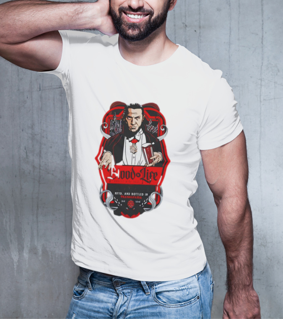 Dracula Blood Is Life Barley Wine Beer Brewed In Transylvania With Children Of The Night’s Taste T-Shirt