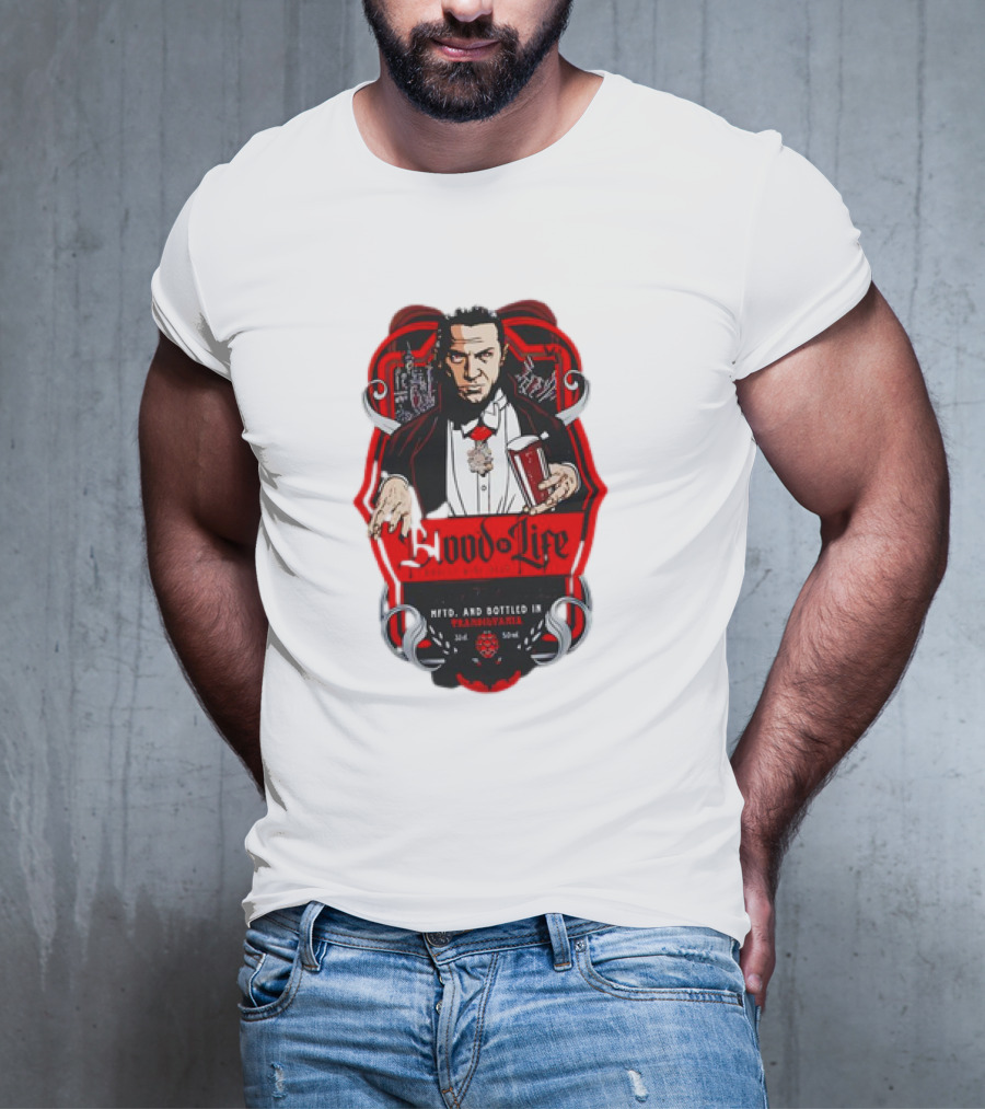 Dracula Blood Is Life Barley Wine Beer Brewed In Transylvania With Children Of The Night’s Taste T-Shirt