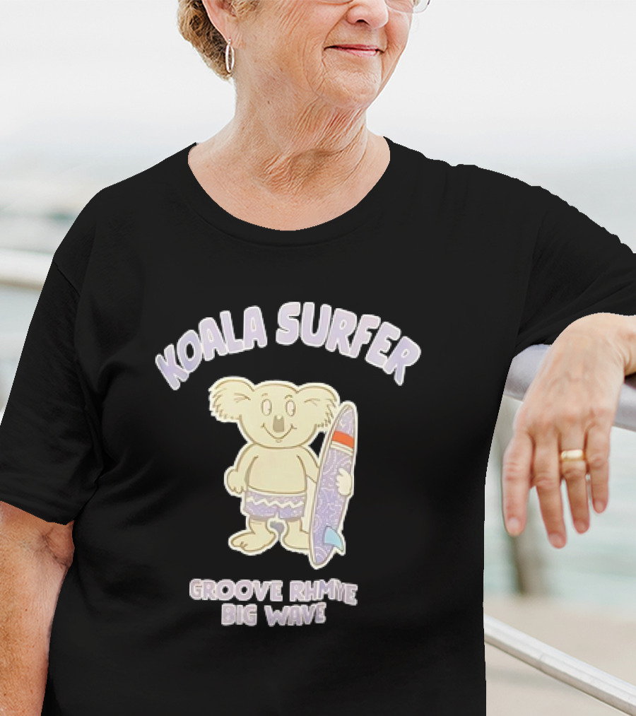 Koala Surfer Grooverhyme Big Wave T-Shirt