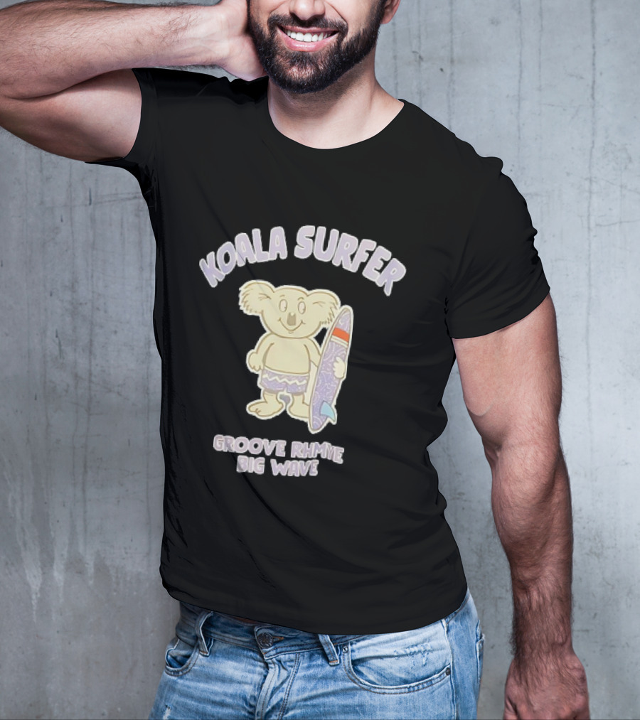 Koala Surfer Grooverhyme Big Wave T-Shirt