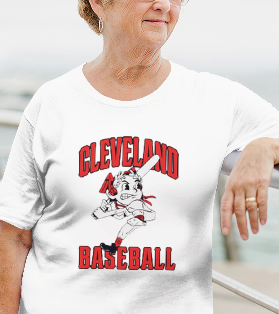 Cleveland Baseball Vintage Mascot Character T-Shirt