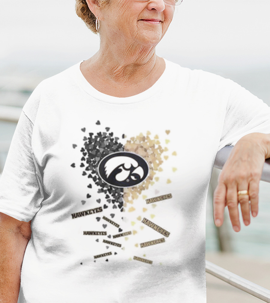 Iowa Hawkeyes Heart And Spirit With Black And Gold Passion T-Shirt