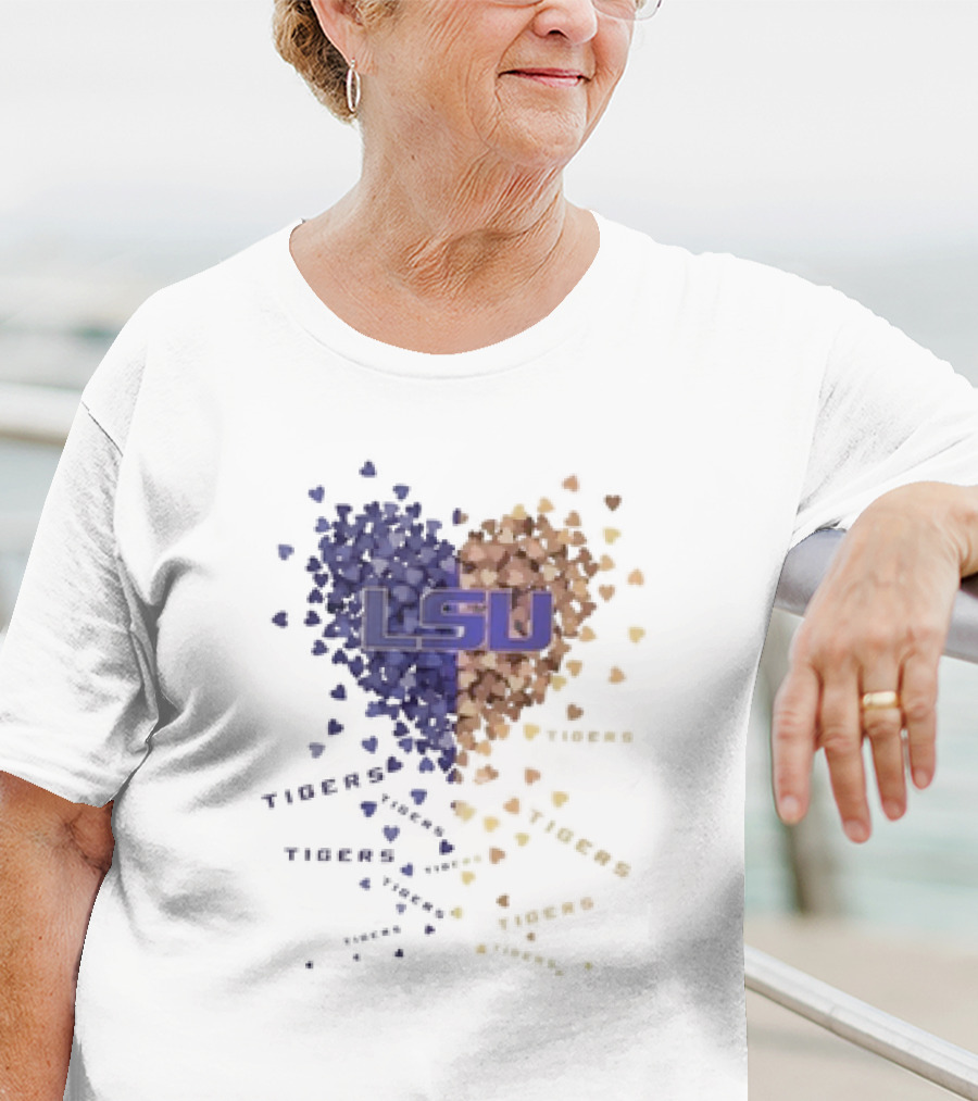 LSU Tigers Heart Of Passion In Purple And Gold T-Shirt