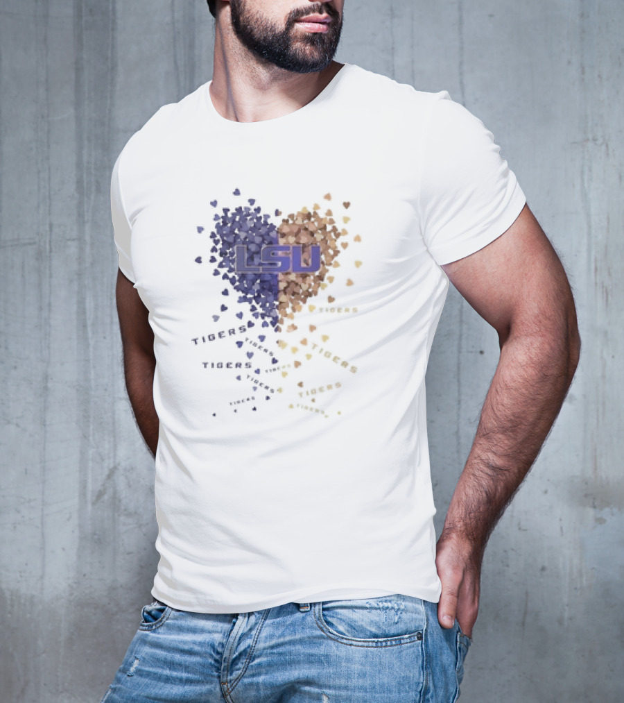 LSU Tigers Heart Of Passion In Purple And Gold T-Shirt