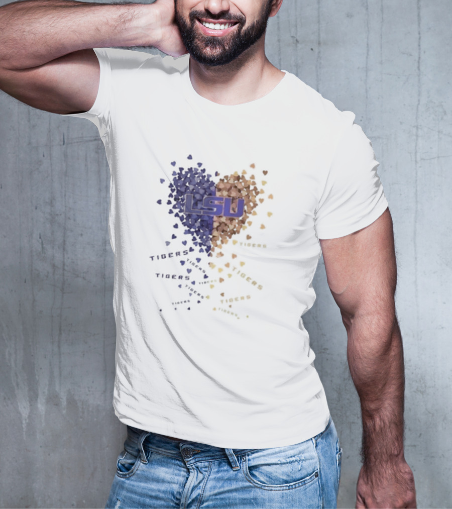 LSU Tigers Heart Of Passion In Purple And Gold T-Shirt