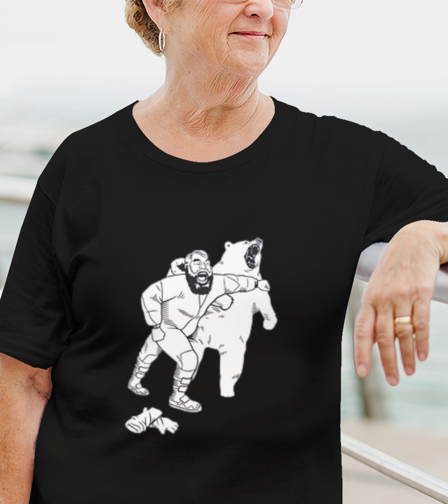 Brian The Bear Wrestling Match Showdown T-Shirt