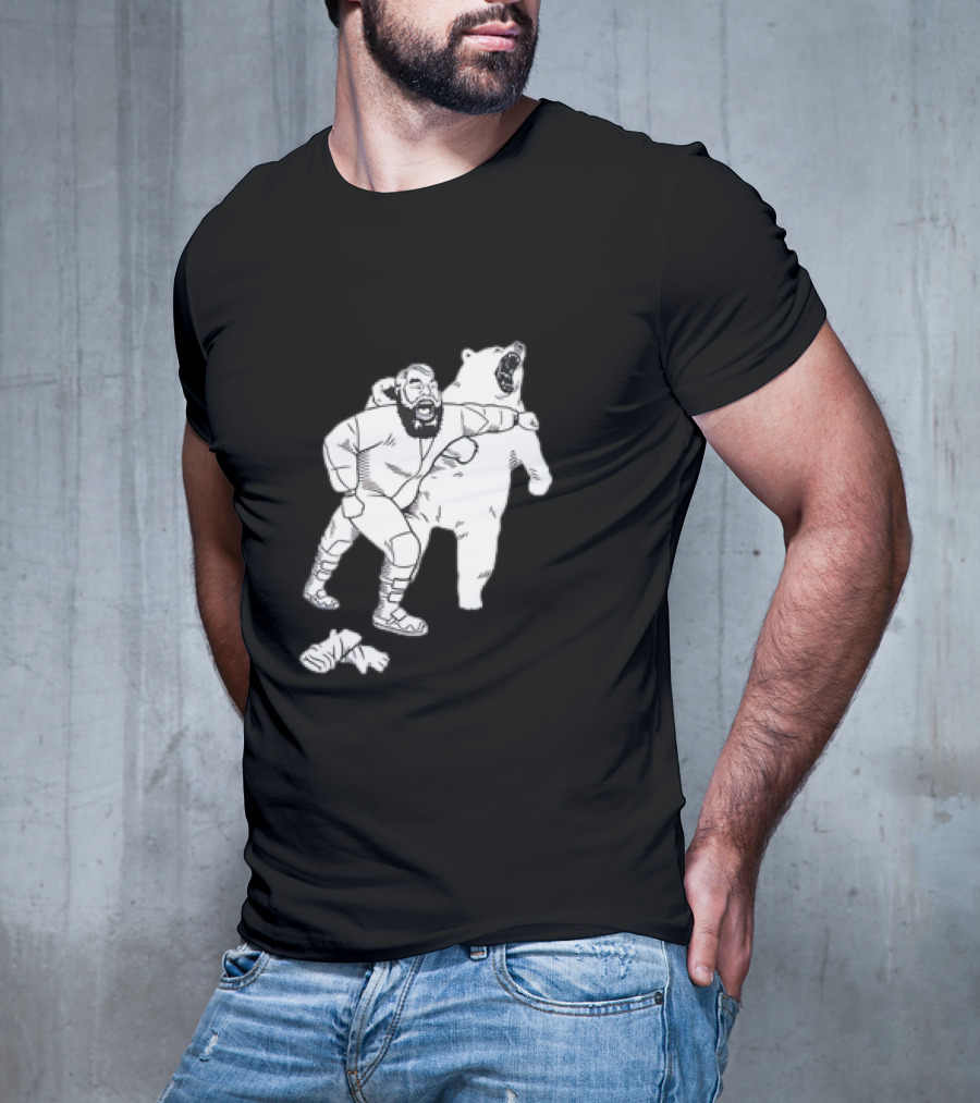 Brian The Bear Wrestling Match Showdown T-Shirt