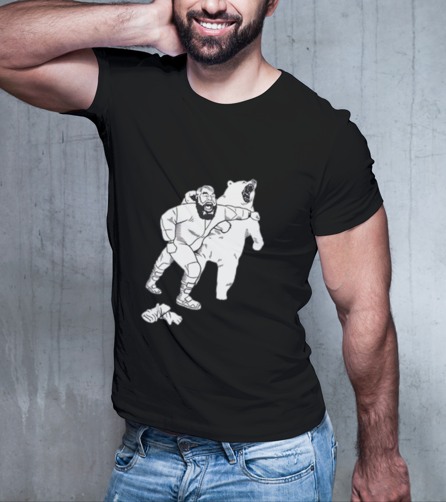 Brian The Bear Wrestling Match Showdown T-Shirt