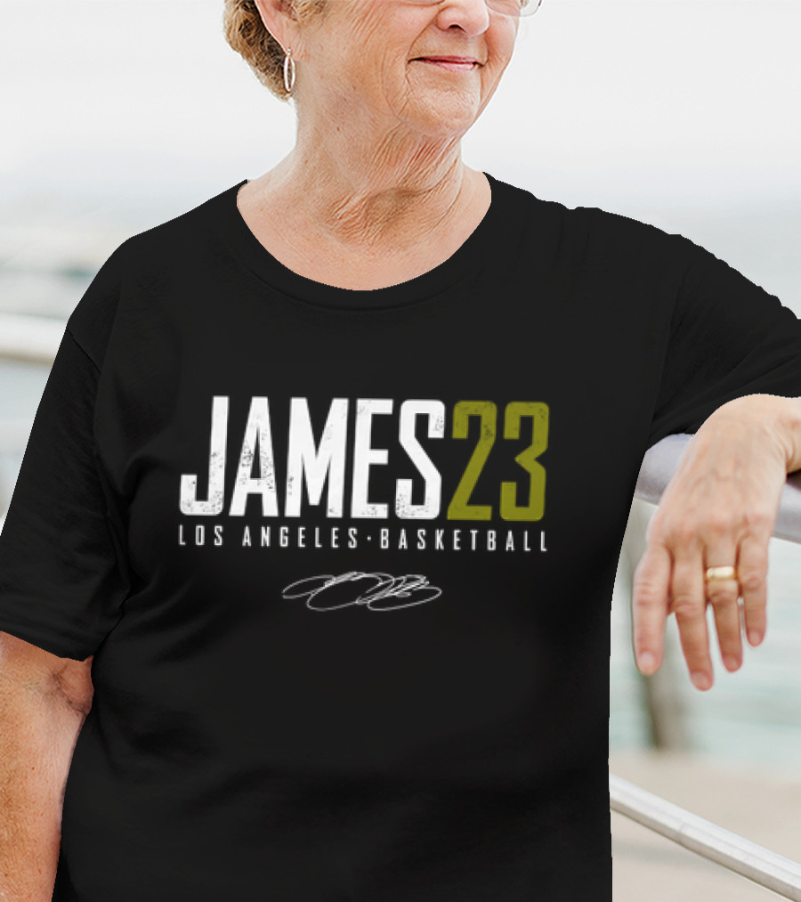LeBron James Los Angeles Basketball James23 Signature T-Shirt