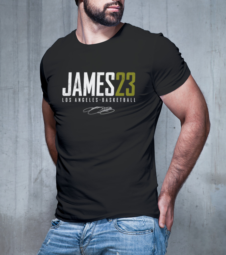 LeBron James Los Angeles Basketball James23 Signature T-Shirt