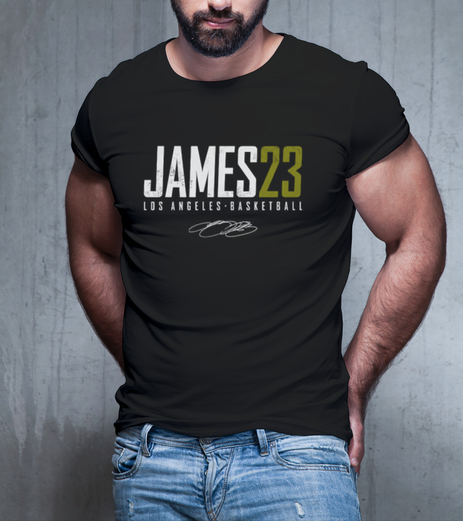 LeBron James Los Angeles Basketball James23 Signature T-Shirt