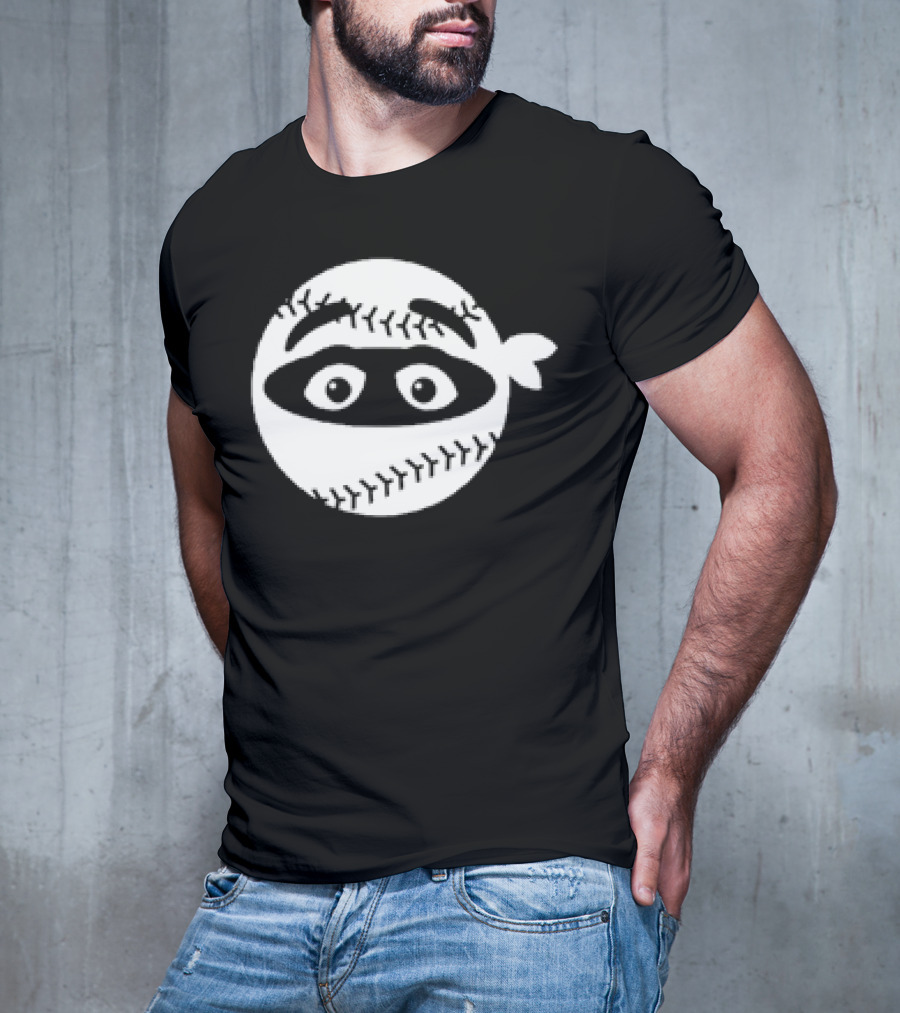 New York Mets Baseball Pitching Ninja Grimace T-Shirt