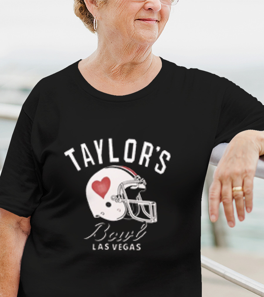 TAYLOR'S Bowl Las Vegas Football Helmet Heart T-Shirt