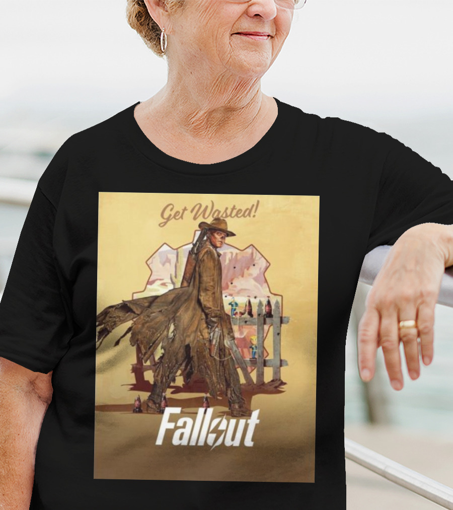 Get Wasted Fallout Series Western Theme Premieres April 12 On Prime Video T-Shirt