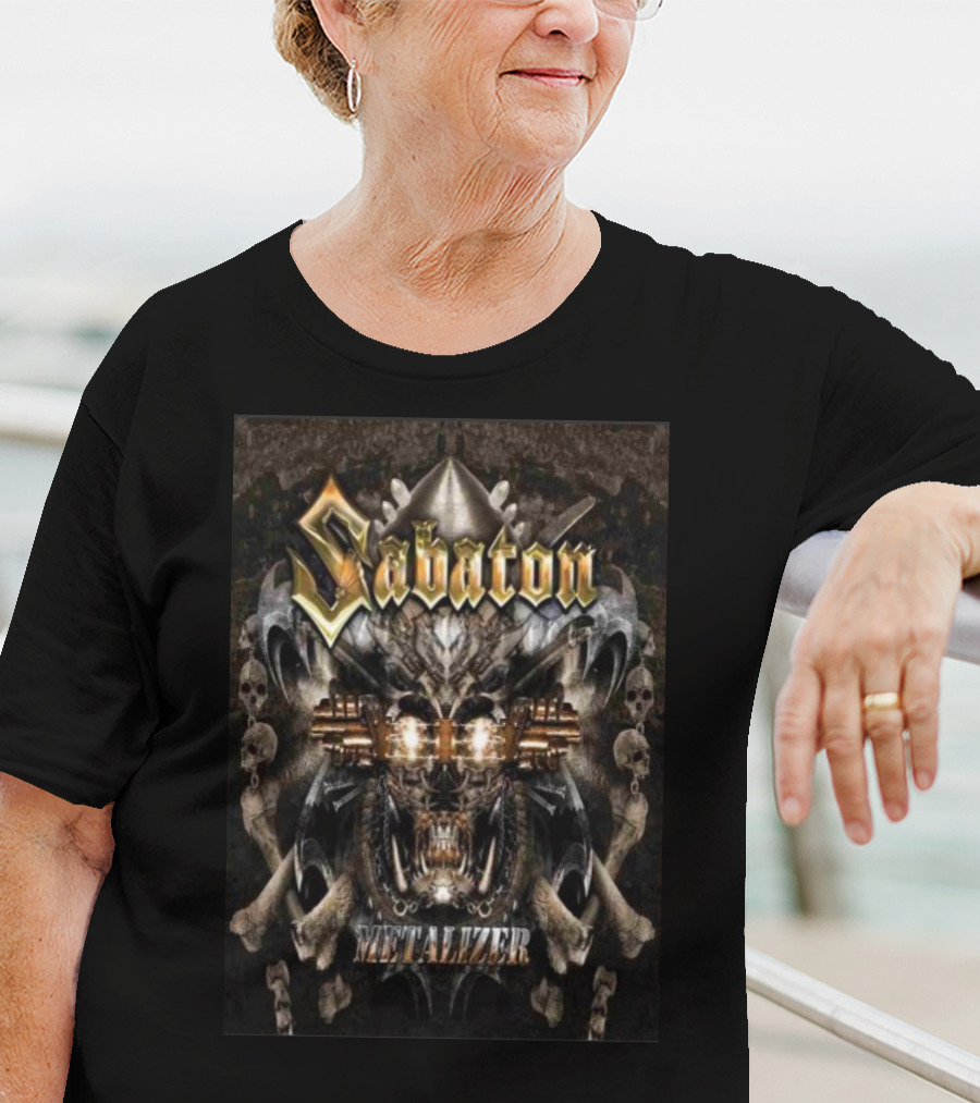Sabaton Metalizer Third Album Skull And Bones T-Shirt